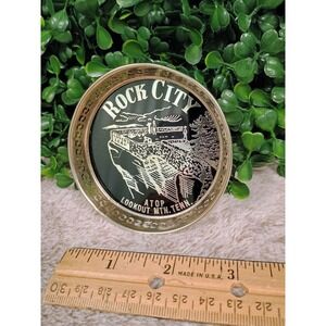 Vtg Rock City Lookout Mountain Tennessee Souvenir Travel Coaster Trinket‎ Dish